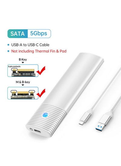 Buy M2 SATA Enclosure 5Gbps Disk Tool Free M.2 SATA Case Hard Drive Case in Saudi Arabia