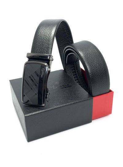 Buy Classic Milano Genuine Leather Belt Autolock ALTHQ-3705-7 (Black) by Milano Leather in UAE