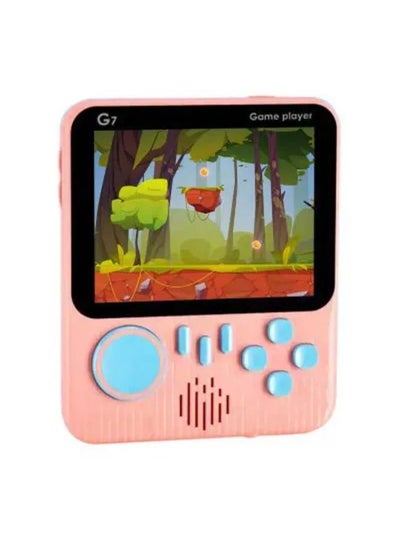 اشتري 666 Games G7 3.5 Inch Screen Video Game Box Classic Games Handheld Gaming Players Portable Mini Pocket TV Retro Game Console Pink في الامارات