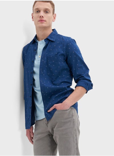 Buy Printed Slim Fit Shirt in UAE