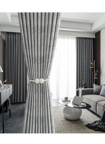 Buy Bedroom Blackout Curtain 1 piece Insulation Noise Reduce Heat in UAE