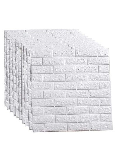 Buy 3D Brick Wall Stickers PE Foam Self Adhesive Wallpaper Removable and Waterproof Art Wall Tiles for Bedroom Living Room Background TV Decor in UAE