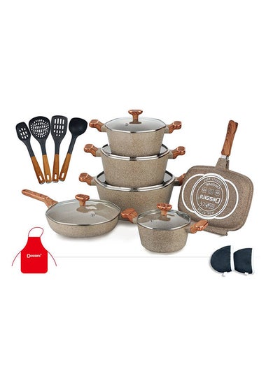 اشتري 19Pcs Granite Cookware Set 2040 في الامارات