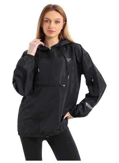 Buy Black Waterproof Half-Zip Pullover in Egypt