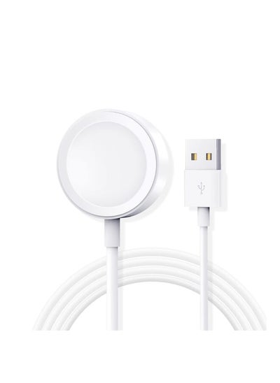 اشتري For Apple Watch Charger Magnetic Fast Charging iwatch Charger Compatible with Apple Watch Series 7 6 5 4 3 2 1 SE/38mm 40mm 41mm 42mm 44mm 45mm 5 Ft1.5M White في السعودية