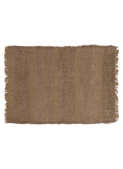 Buy Shelby Chenille Placemat, Brown - 33x48 cm in UAE