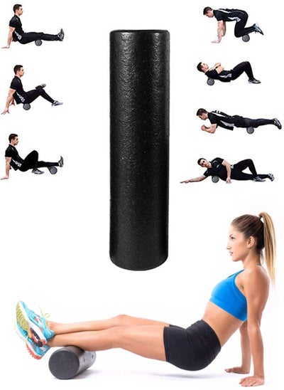 Buy High Density Yoga Foam Roller for Back, Legs, Exercise, Massage, Muscle Recovery and for Pain Relief Great for Fitness Enthusiasts of all Levels 60Cm Perfect for Developing Core and Stamina in Saudi Arabia