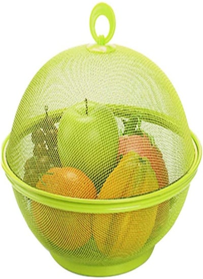 اشتري Showay Home Kitchen Fruit Vegetables Washing Drain Basket Storage Bowl Holder Container - Green في الامارات