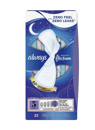 Buy ads for Women Size 5 Extra Heavy Overnight Absorbency Unscented 22 Count in UAE