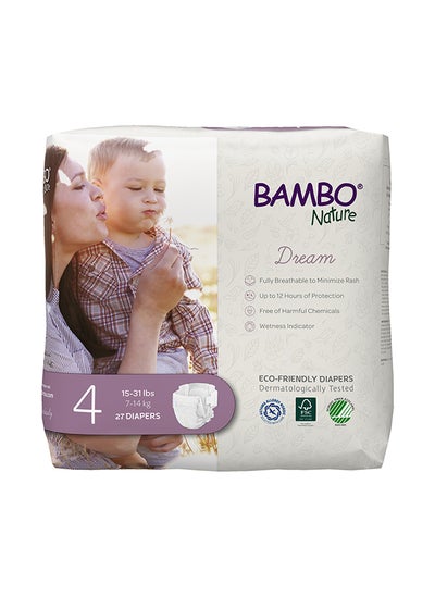 اشتري Eco-Friendly Diapers, Size 4, 7-14Kg, 27Diapers في الامارات