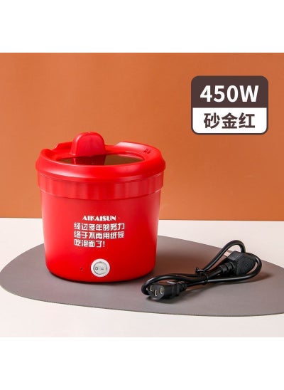 Buy Multi-Function Electric Hot Pot Non-Stick Mini Cooker [Red] Special offer in UAE