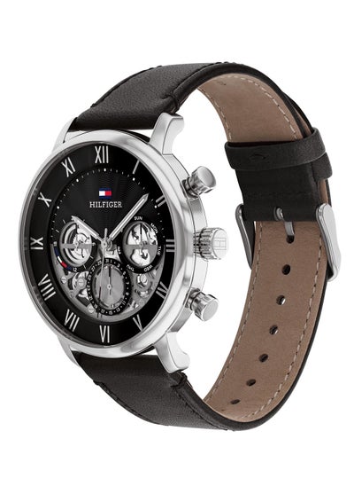 Buy Men's Analog Round Shape Leather Wrist Watch 1710565 - 44 Mm in UAE