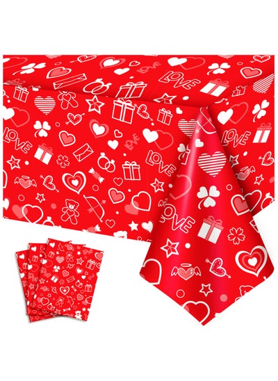 Buy Valentine's Day tablecloth three piece set in UAE