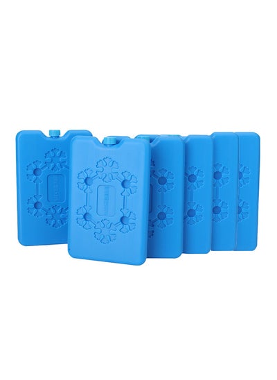 Buy Set of 6 Reusable Cooling Ice Pack - Blue Cryogenic Gel Box for Freezing Water, Milk and Juices for Freshness in UAE