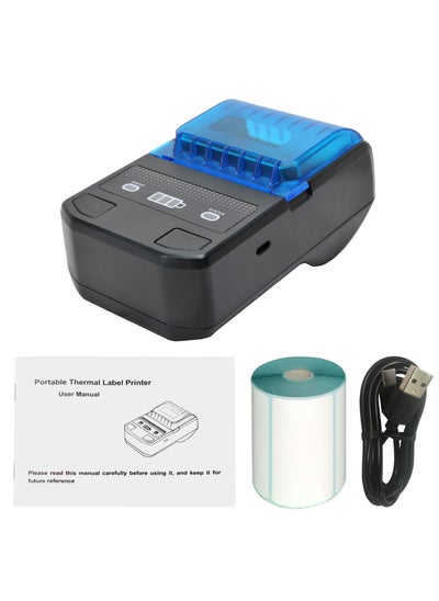 Buy Portable Wireless BT Thermal Label Maker, Barcode Printer, with Rechargeable Battery, Compatible with Android iOS Windows, for Retail Clothing Jewelry Price Tag Warehouse Label Printing in Saudi Arabia