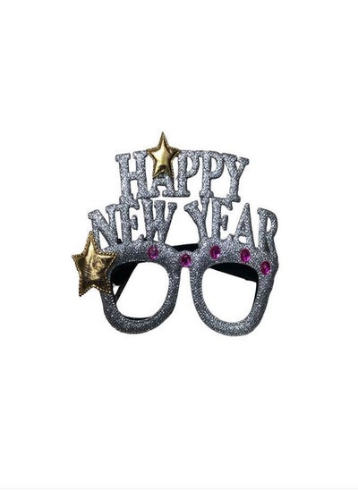 Buy happy new year glasses silver in Egypt