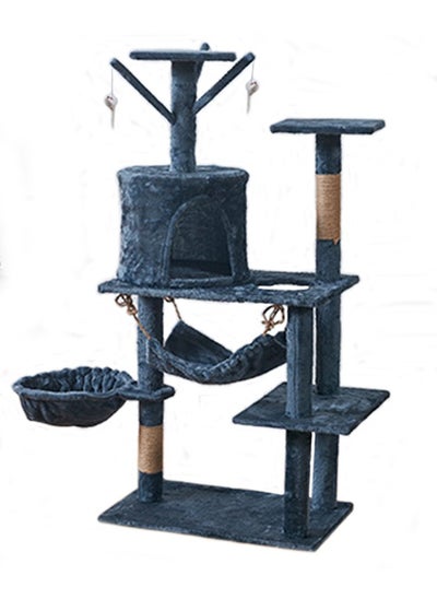 Buy Wooden Cat Tree 125CM, Multi-Level Activity Cat Tower Furniture for Cats in UAE