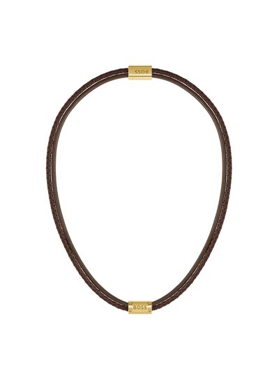 اشتري HUGO BOSS JEWELRY GALEN MENS LEATHER NECKLACE - 1580421 في السعودية