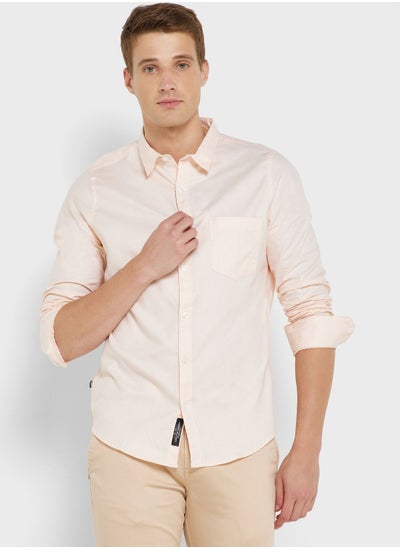 Buy Spread Collar Classic Slim Fit Pure Cotton Casual Shirt in UAE