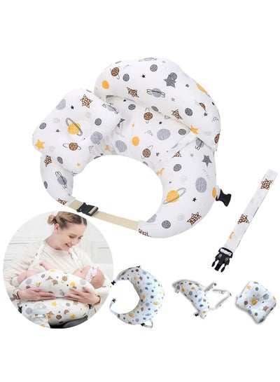 Buy Nursing Pillow for Breastfeeding, Multi-Functional Original Plus Size Breastfeeding Pillows with Adjustable Waist Strap and Removable Cotton Cover in Saudi Arabia