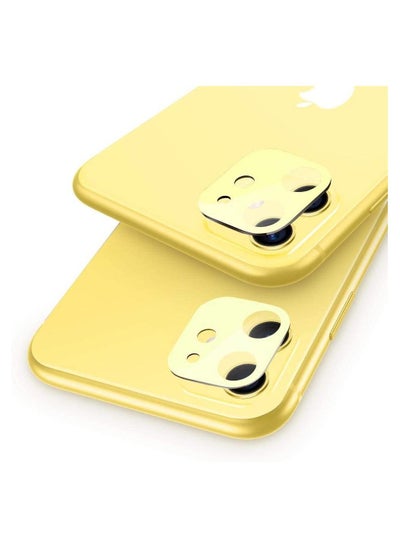 Buy Fullcover Camera Glass Film for iPhone 11 yellow by esrgear in Egypt