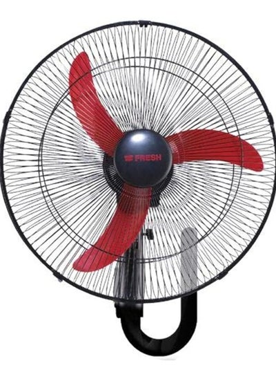 Buy Fresh shabah wall fan 18 inch black/red in Egypt