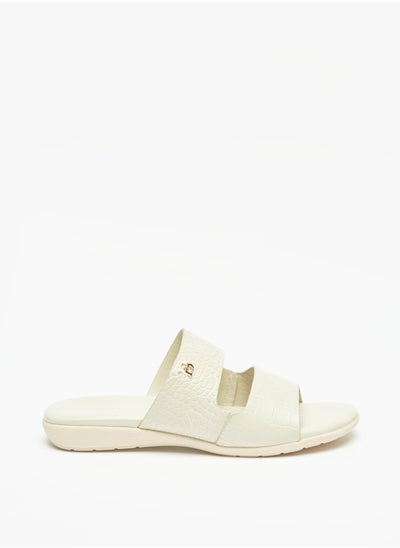 Buy Womens Textured Slip-On Sandals in Saudi Arabia