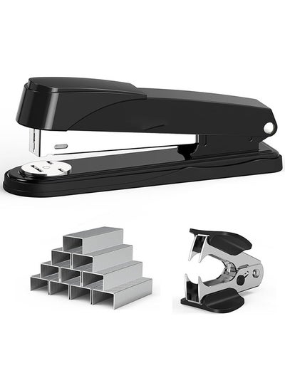 Buy Metal Stapler Heavy Duty 50 Sheet Capacity with 1000 Staples and Staple Remover, Full Strip Staplers for Desk, No Jam, Non-Slip Office Stapler with Staples for Office & Classroom in UAE