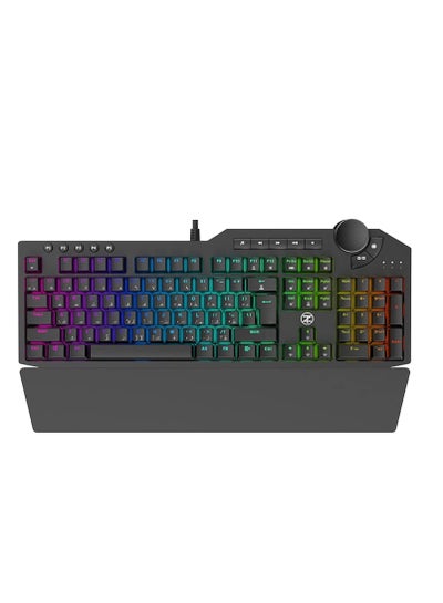Buy techno zone e32 Anti Ghosting Mechanical Gaming Keyboard With RGB LED Lights E-32 in Egypt