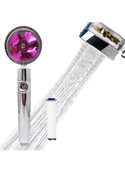 Buy High Pressure Handheld Turbocharged Shower Head With Filter in Saudi Arabia