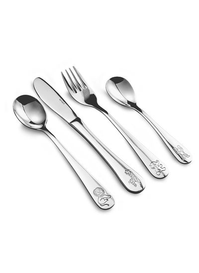 Buy 4 Pcs Children'S Cutlery Set in Saudi Arabia