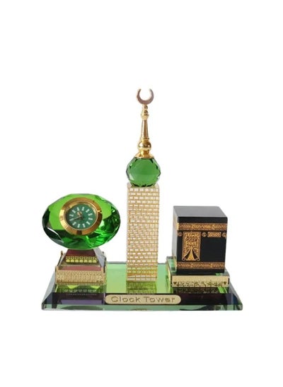 Buy Muslim Kaaba Clock Tower Miniature Model for Car Ornament Home Office Table Decoration in Saudi Arabia