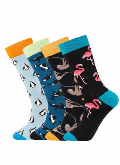 Buy Funny Socks for Women Men,  Winter Crazy Fun Crew Novelty Fashion Casual Dress Socks, Trend Hip Hop Colourful Compression Socks in UAE