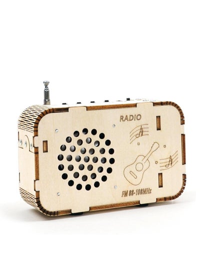 اشتري DIY Wooden FM Radio Kit for STEM Learning, Build Your Own FM Radio, Educational Science Project for Teens, Snap Circuits Electronics Kit, Perfect Gift for Boys and Girls. في السعودية