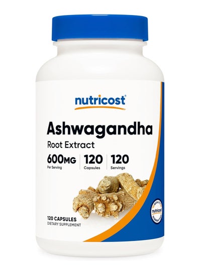 Buy Ashwagandha Herbal Supplement 600mg 120 Capsules in Saudi Arabia