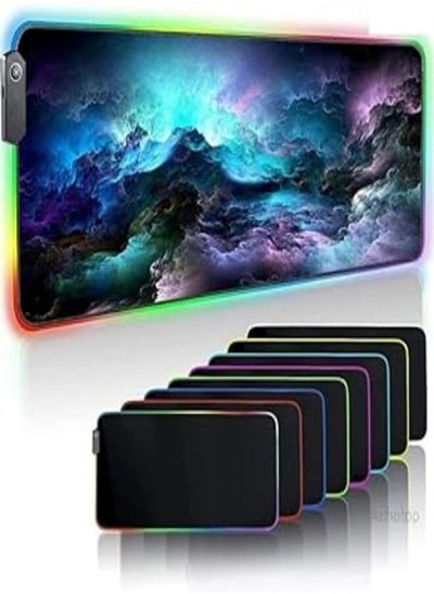 اشتري Mouse Pad With Stitched Edges And Non-Slip Rubber Base 80 * 30 CM - Multi Color في مصر