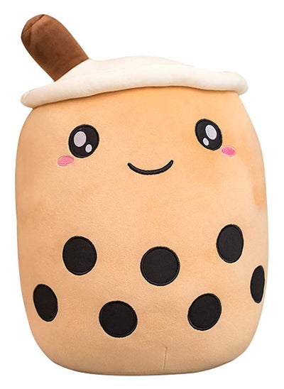 اشتري Kids Pillow Cushion 9.4 Inch Stuffed Boba Plushie Bubble Tea Plush Cartoon Cylindrical Milk Pillow, Super Soft Kawaii Hugging Realistic Food Toy Gifts for Boy Girl في الامارات