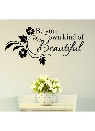 اشتري Be Your Own Kind Of Beautiful,DIY Removable Waterproof Wall Sticker Living Room Bedroom Sofa TV Wall Decor في مصر