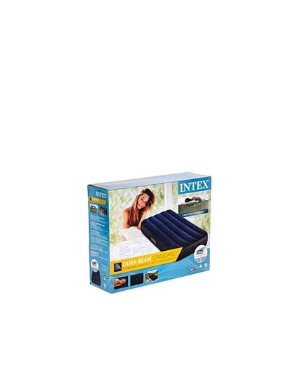 Buy Intex 64756 Dura-Beam Standard Classic Downy Air Bed, 76 X 191 X 25 Cm in UAE