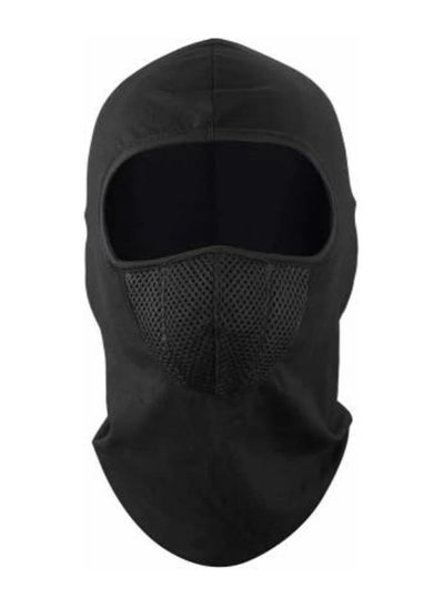 اشتري Winter Outdoor Cycling Mask Plus Fleece Warm Breathable Mask Cold Temperature Skiing Face Protection Headgear black في الامارات