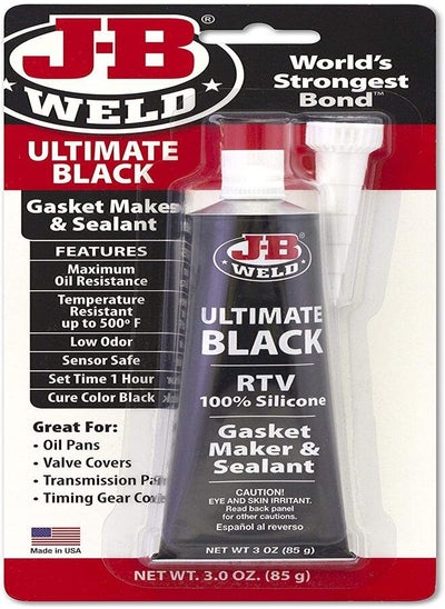 اشتري JB Weld 32329 Ultimate Black RTV Silicone Gasket Maker and Sealant-3 oz في الامارات