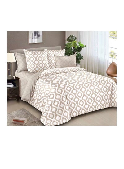 Buy 4pcs Soft & Breathable Cotton Single Comforter for All Seasons Duvet inserted bedding set in UAE