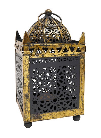 Buy Antique Metal Hanging Tealight Candle Lantern With Handle in UAE