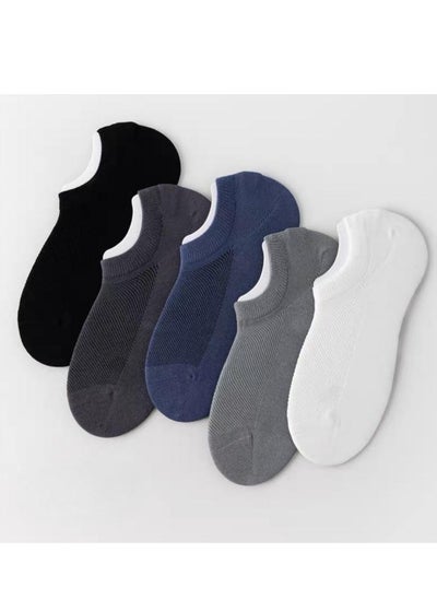 اشتري Men Absorb Sweat and Deodorize Socks 5 Pairs High Quality Socks One Size Fits All في الامارات