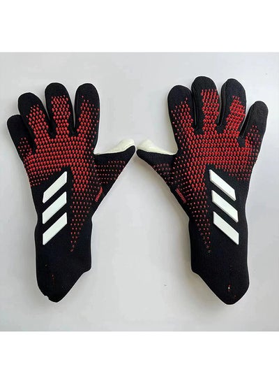 اشتري Soccer Goalkeeper Gloves, Youth Adult Soccer Goalkeeper Gloves, High Performance Goalkeeper Gloves, Breathable Soccer Gloves, 4+3mm Super Grip, For Toughest Saves, Training And Matches في الامارات