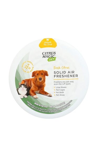 Buy Citrus Magic Pet Odor Absorbing Solid Air Freshener, Fresh Citrus, 8-Ounce in UAE