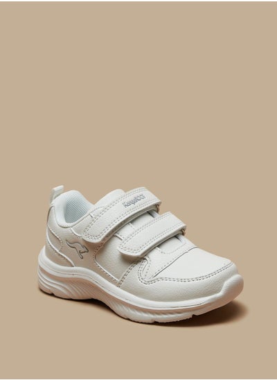 Buy Textured Sneakers with Hook and Loop Closure in UAE