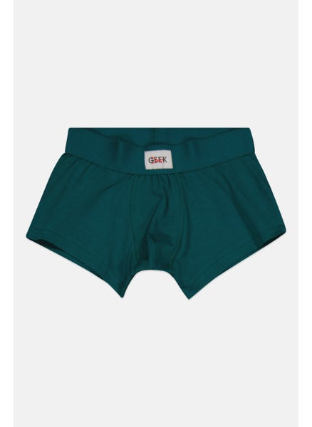 اشتري Men Solid Boxer Briefs, Green في السعودية