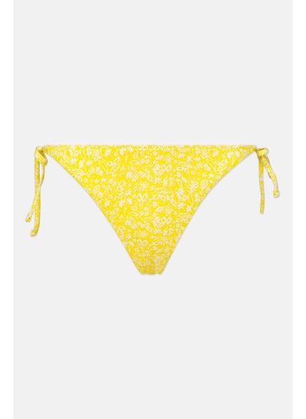 Buy Women Paisley Printed Bikini Bottom, Yellow in UAE