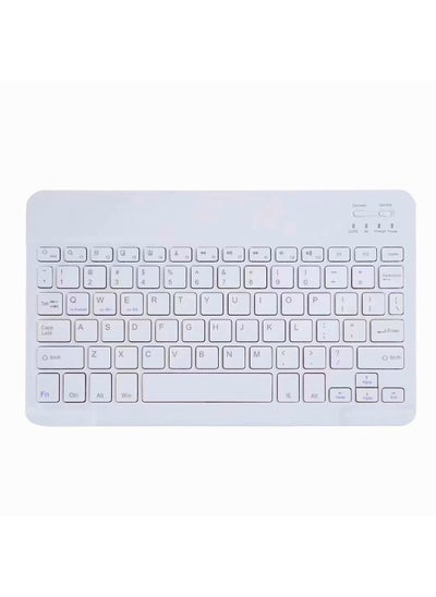 Buy Bluetooth Keyboard Mouse Combo for iPad 10.2 Samsung Xiaomi Huawei 10-inch white single keyboard (charging cable in Saudi Arabia